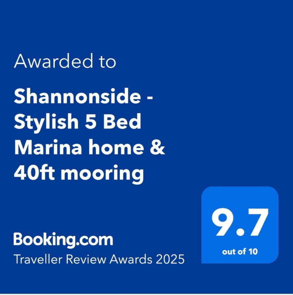 Termonbarry Shannonside - Stylish 5 Bed Marina Home & 40Ft Mooring מראה חיצוני תמונה